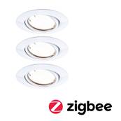 Spot encastré LED Base Kit de base orientable Smart Home Zigbee Coin  rond 90mm