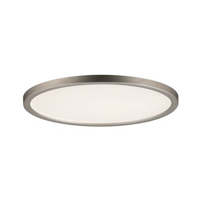 Panneau encastré Areo LED IP44 rond 180 mm 12 W Nickel mat gradable