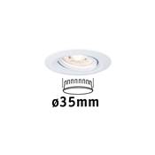 Encastré PAULMANN Nova mini Coin rond orientable LED 1x4W 310lm blanc dépoli/alu