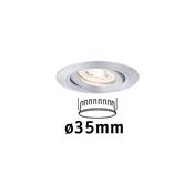 Encastré PAULMANN Nova mini Coin rond orientable LED 1x4W 310lm alu tourné/alu -