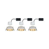 Kit encastrés PAULMANN Cole Coin 3StepDim rd fixe LED 3x6,5W 2700K 230V blanc/do