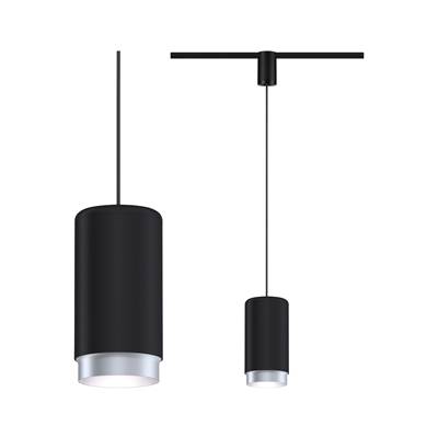 Suspension PAULMANN URail Corus max.1x50W E27 noir dépoli 230V métal - 95402