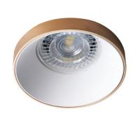 Spot encastrable fixe rond doré/blanc pour LED Kanlux 29142