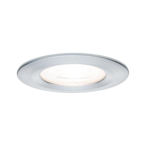 Spot LED encastrable 230V Alu tourné IP44 6.5W GU10 Paulmann 93443