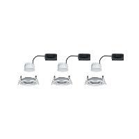 Lot de 3 Spots LED encastrables Nova LED Coin 6W 230V alu PAULMANN 93451