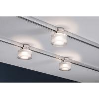 Urail Spot sur rail LED Topa chrome satin 5.2W PAULMANN 95502