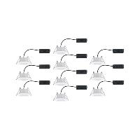 10 x Spots LED encastrables blanc neutre Calla dimmable 220V 6,5W IP65 PAULMANN