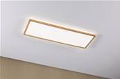 Panneau LED Atria Shine Backlight IP44 carré 580x200mm 4000K Esthétique bois