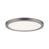 Panneau encastré Areo LED IP44 rond 120 mm 8 W Nickel mat gradable