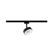 URail Spot sur rail LED Circle 210lm 5W White Switch  230V Noir mat