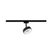 URail Spot sur rail LED Circle 210lm 5W White Switch  230V Noir mat