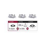 Encastrés PAULMANN Choose 3 spots orientables max. 3x10W 230V 51mm alu tourné al