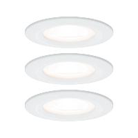 Lot de 3 Spots LED encastrables 230V Blanc IP44 6.5W 4000K Paulmann 92980