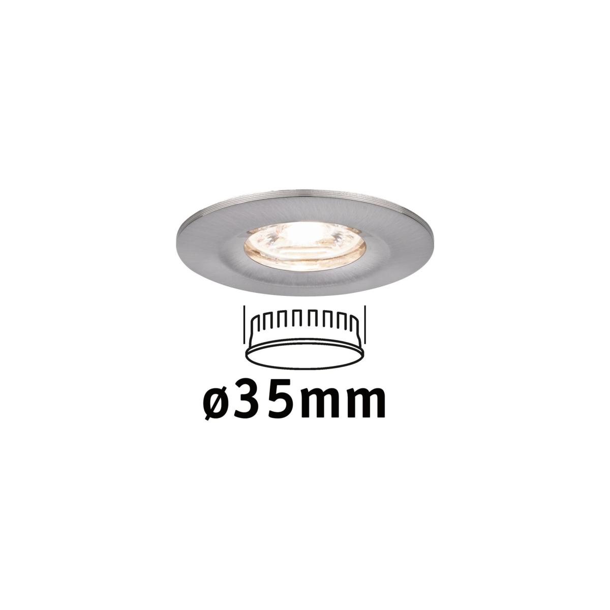 Voorwaardelijk lassen Thermisch Mini Spot LED encastrable 230V IP44 4W Nova Mini Coin Paulmann 94300