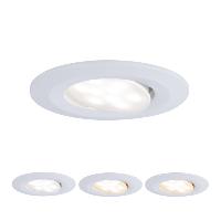 Lot 3 Spots LED encastrables Calla 3 t°(chaud/neutre/froid) 220V 5,5W IP65 BBC