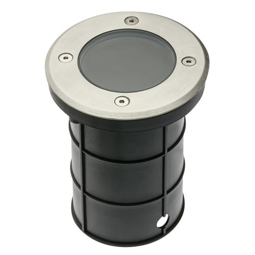 Spot Exterieur Encastrable IP67 230V GU10 inox 304 double presse-étoupe