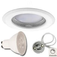 Spot Led GU10 Encastrable Dimmable 6W rendu 50W 120 Blanc Neutre