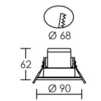 Spot LED design recouvrable isolant ARIC 7W 220V volume 1 11030