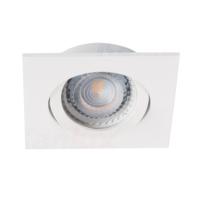 Spot Led GU10 Encastrable Blanc mat Carré Led 6W Dimmable 38° 3000K