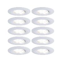 10 x Spots LED encastrables blanc neutre Calla dimmable 220V 6,5W IP65 PAULMANN
