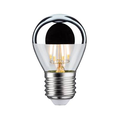 Ampoule LED PAULMANN shpérique calotte réflect 360lm E27 2700K 4,8W 230V Argent