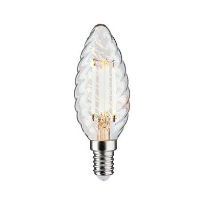 Ampoule LED PAULMANN Flamme torsadée 450lm E14 4,7W Clair 2700K 230V - 28707