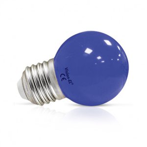 Ampoule LED E27 G45 1W bleu