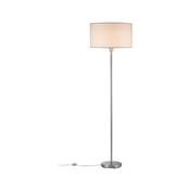 Lampadaire PAULMANN Tessa max. 1x60W E27 Crème Acier brossé 230 V, métal/tissu -