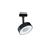 URail Spot sur rail LED Circle 180lm 5W 4000K gradable 230V Noir mat