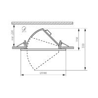 Downlight LED COB blanc 33W 3675 lm 4000K