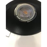 Spot encastrable noir design basse luminance anti éblouissement GU10 pour LED.