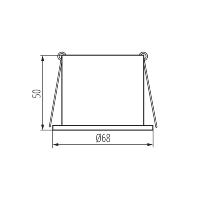 Spot encastrable fixe rond blanc/doré basse luminance pour LED Kanlux 27327