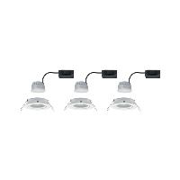 Lot de 3 Spots LED encastrable LEDCoin 6W 230V blanc 3 intensités PAULMANN 93485