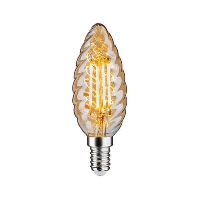 Ampoule LED PAULMANN Flamme torsa 430lm E14 4,7W Doré gradable 2500K 230V - 2870