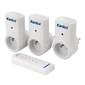 Jeu de 3 prises télécommandées 220-240V 2300VA IMPORT