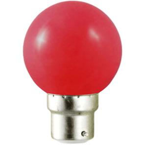 Ampoule led B22 1W rendu 10W Rouge.