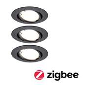 Spot encastré LED Base Kit de base orientable Smart Home Zigbee Coin  rond 90mm