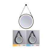 Miroir lumineux LED Miro IP44  Tunable White 200lm 230V 7,5W  Miroir, Noir mat