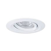 Encastré PAULMANN Nova mini Coin rond orientable LED 1x4W 310lm blanc dépoli/alu