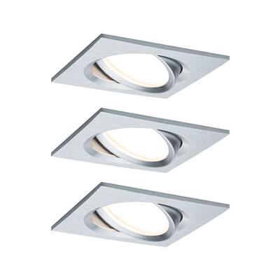 Kit encastré PAULMANN Nova Plus Coin gradable carré orient LED 3x6W 470lm 2700K