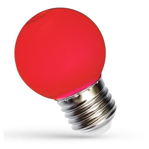 Ampoule LED E27 sphérique G45 1W couleur Rouge pour guirlandes