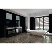 Spot étanche IP44 salle de bain carré Noir mat pour LED