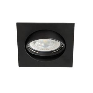 Spot encastrable orientable carré Noir mat pour LED.