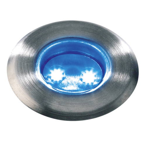 Spot led extérieur Inox 0.5W 12V Bleu IP67 ASTRUM