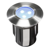 Mini spot encastrable LED 1W rond blanc chaud 12V extérieur IP68 Garden Pro  professionnel