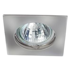 Spot encastrable carré Chrome Brillant pour LED