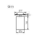 Spot encastrable saillie orientable blanc pour LED GU10 Kanlux 29310