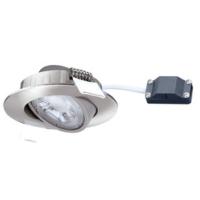 Spot LED extra-plat Acier ARIC 5.5W 40° 230V Blanc Chaud