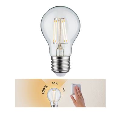 Ampoule LED PAULMANN standard E27 230V gradable 3niv clr - 28570