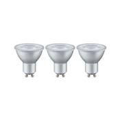 Pack de3 ampoule LED PAULMANN GU10 230V 2700K - 28581